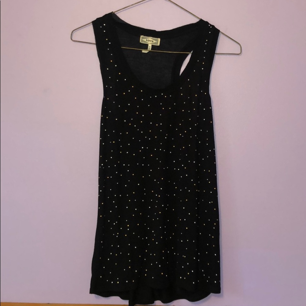 Kirra Studded Tank Top Black Medium Pac Sun